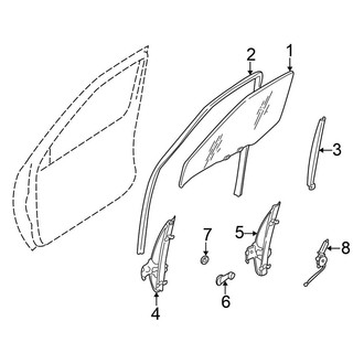Nissan OE - Front Door - Glass & Hardware