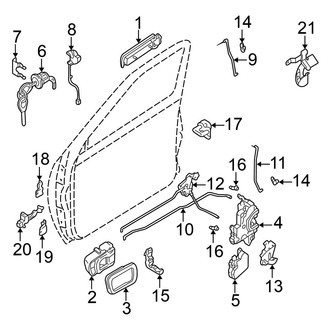 Nissan OE - Front Door - Lock & Hardware