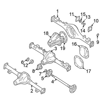 Nissan OE - Rear Suspension - Axle Housing (SE / XE 3.3L)