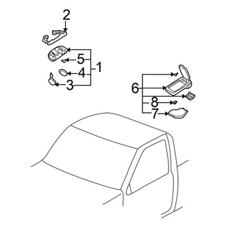 Nissan OE - Cab - Interior Trim (Crew Cab, Interior Lamps), (56.3" Bed Crew Cab)