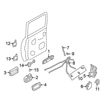 Nissan OE - Rear Door - Lock & Hardware (56.3" Bed Crew Cab)