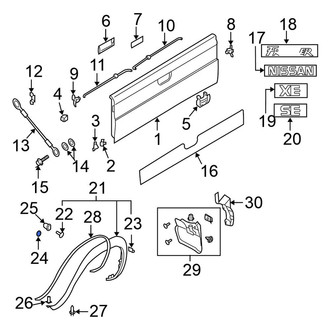 Nissan OE - Fender Flare Clip