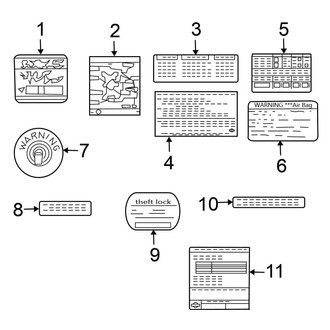 Nissan OE - Information Labels - Labels (Naturally Aspirated 3.3L)