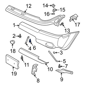 Nissan OE - Bumper Cover Stay Clip
