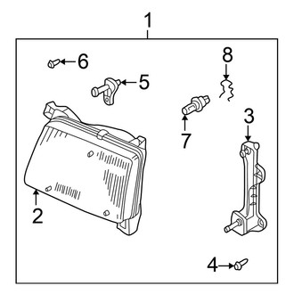 Nissan OE - Front Lamps - Headlamp Components