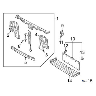 Nissan OE - Radiator Support Air Deflector Bolt