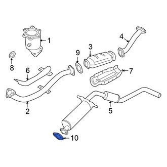 Nissan OE - Rear Catalytic Converter Gasket