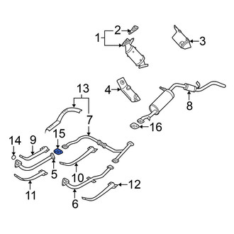 Nissan OE - Rear Catalytic Converter Gasket