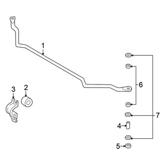 Nissan OE - Front Suspension - Stabilizer Bar & Components (RWD)