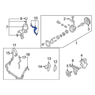 Nissan OE - Power Steering Reservoir Hose