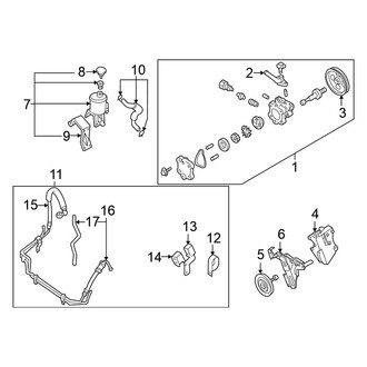 Nissan OE - Front Power Steering Pressure Line Hose Assembly