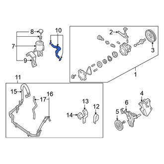 Nissan OE - Power Steering Reservoir Hose