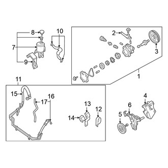 Nissan OE - Steering Gear & Linkage - Pump & Hoses (4WD 3.3L)