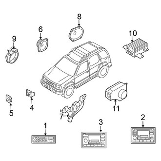 Nissan OE - Instrument Panel - Sound System (XE)