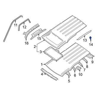 Nissan OE - Roof Drip Molding Clip
