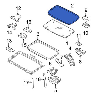 Nissan OE - Sunroof Glass Seal