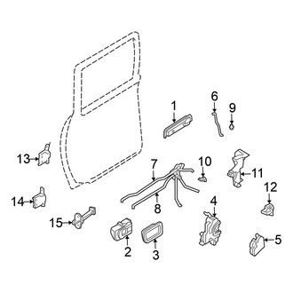 Nissan OE - Rear Door - Lock & Hardware
