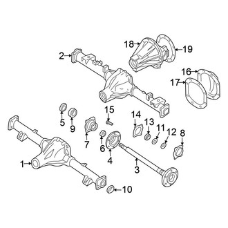 Nissan OE - Rear Suspension - Axle Housing