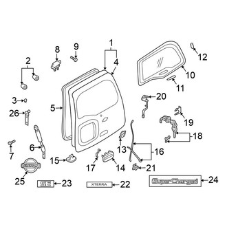 Nissan OE - Lift Gate - Gate & Hardware