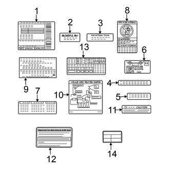 Nissan OE - Information Labels - Labels