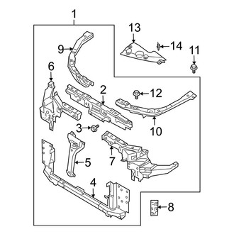 Nissan OE - Radiator Support
