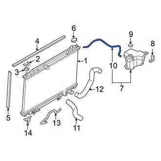 Nissan OE - Engine Coolant Reservoir Hose