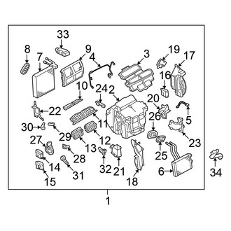 Nissan OE - Air Conditioner & Heater - Evaporator & Heater Components