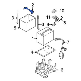Nissan OE - Battery Hold Down