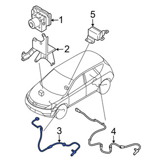 Nissan OE - Front Right ABS Wheel Speed Sensor