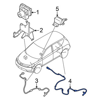 Nissan OE - Front Right ABS Wheel Speed Sensor
