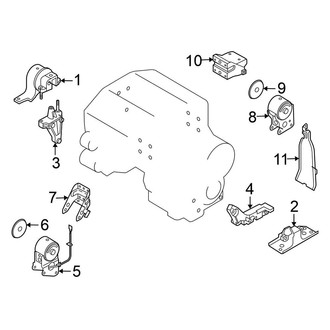 Nissan OE - Engine / Transaxle - Engine & Transmission Mounting (FWD)