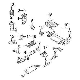 Nissan OE - Exhaust System - Exhaust Components