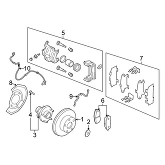 Nissan OE - Front Suspension - Brake Components