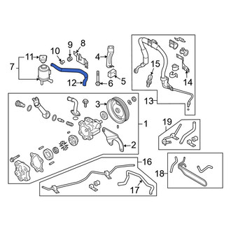 Nissan OE - Power Steering Reservoir Hose