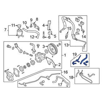 Nissan OE - Power Steering Reservoir Hose