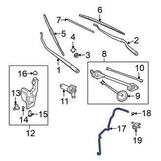 Nissan OE - Front Windshield Washer Hose