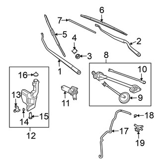 Nissan OE - Windshield - Wiper & Washer Components