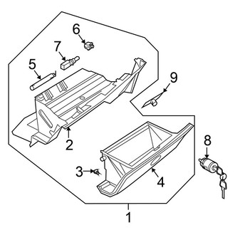 Nissan OE - Instrument Panel - Glove Box