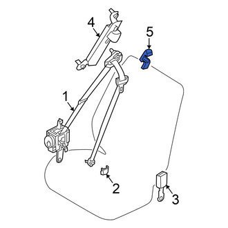Nissan OE - Front Seat Belt Height Adjuster Cover