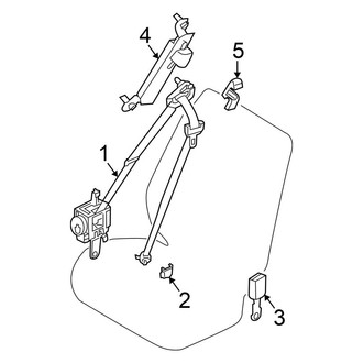 Nissan OE - Restraint Systems - Front Seat Belts