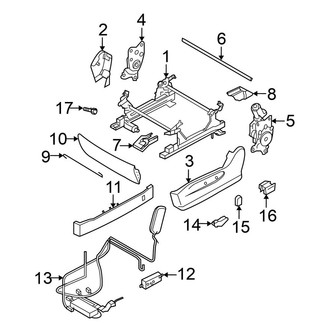Nissan OE - Seats & Tracks - Tracks & Components (Driver Seat)