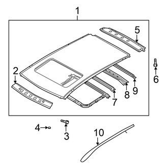 Nissan OE - Roof & Components (With Sunroof)