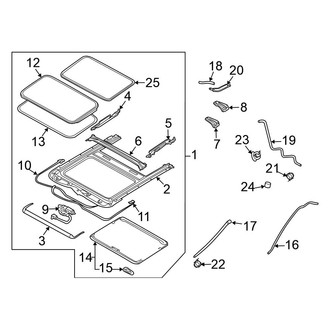 Nissan OE - Roof - Sunroof