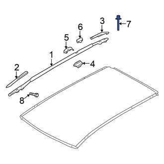 Nissan OE - Roof Luggage Carrier Side Rail Clip