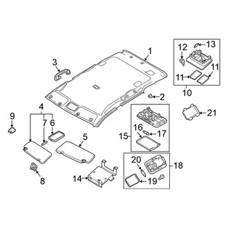 Nissan OE - Roof - Interior Trim (W/O Sunroof)