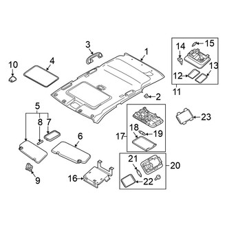 Nissan OE - Roof - Interior Trim (With Sunroof)