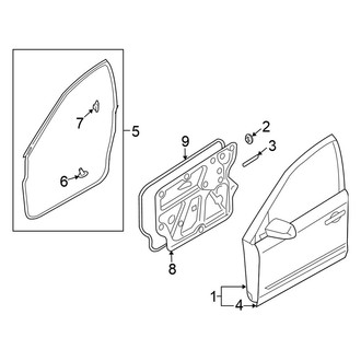 Nissan OE - Front Door - Door & Components