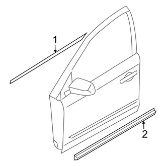 Nissan OE - Front Door - Exterior Trim