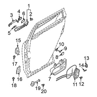 Nissan OE - Rear Door - Lock & Hardware