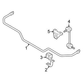 Nissan OE - Rear Suspension - Stabilizer Bar & Components (AWD)